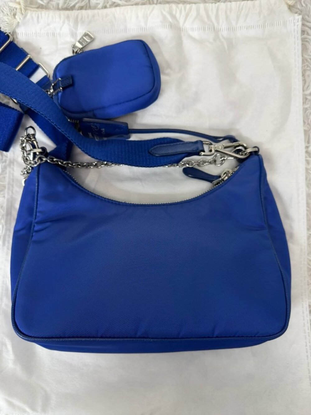 PRADA Re-Edition 2005 Shoulder Bag in Blue - Picture 13 of 15
